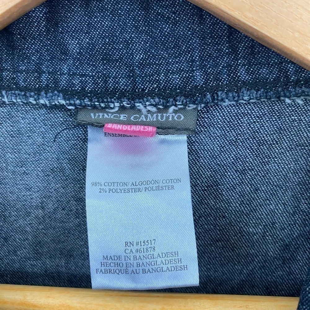 Vince Camuto Girls Size 12 Denim Asymmetrical Zipper Jacket